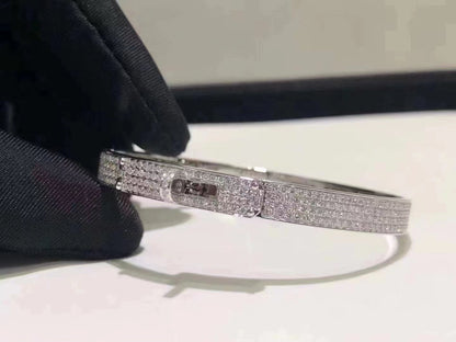 [baslovejewels]HM KELLY BRACELET IN SILVER AND FULL PAVE DIAMOND