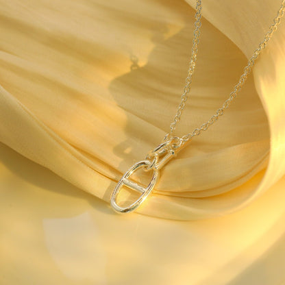 [baslovejewels]HM CHAINE D'ANCRE PENDANT NECKLACE STERLING SILVER