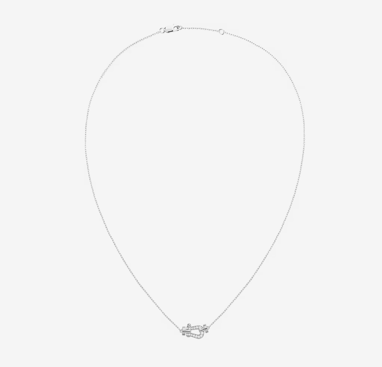 [Basjewels]FORCE 10 DIAMOND SILVER NECKLACE MINI MODEL