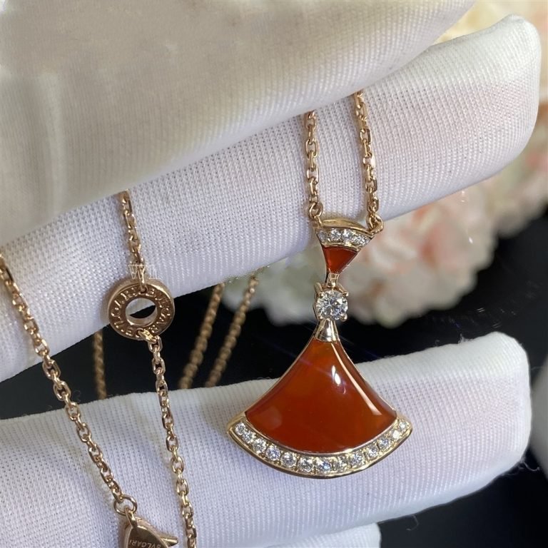 [Basjewels]DREAM NECKLACE CARNELIAN DIAMOND