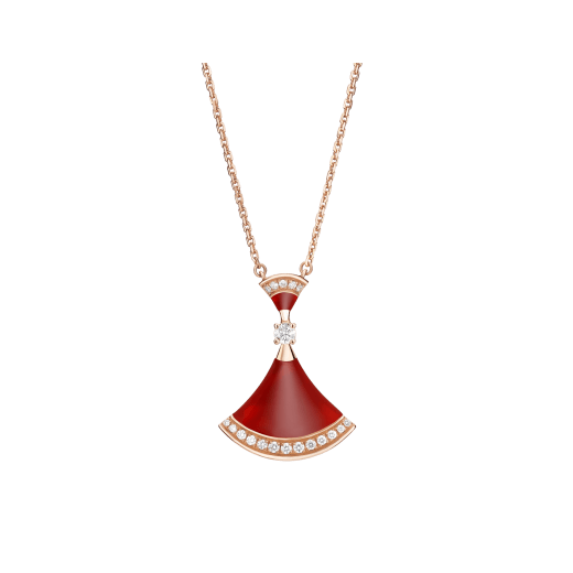 [Basjewels]DREAM NECKLACE CARNELIAN DIAMOND