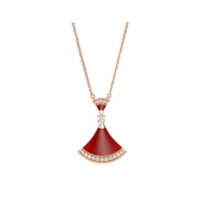 [Basjewels]DREAM NECKLACE CARNELIAN DIAMOND