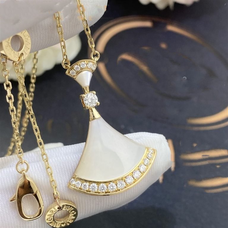 [Basjewels]DREAM NECKLACE MOP GOLD DIAMOND