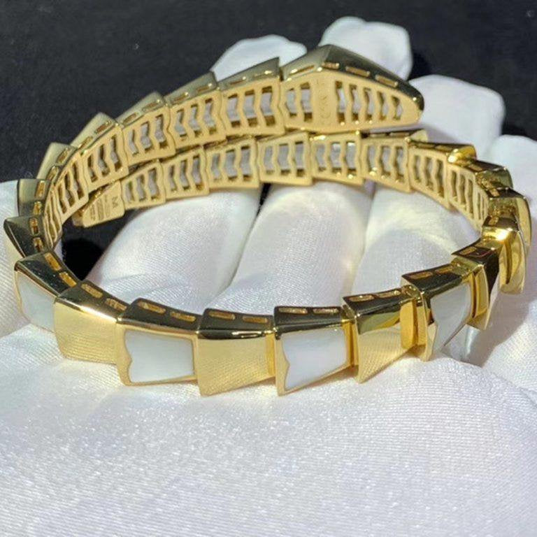 [Basjewels]SERPENTI BRACELET MOP GOLD