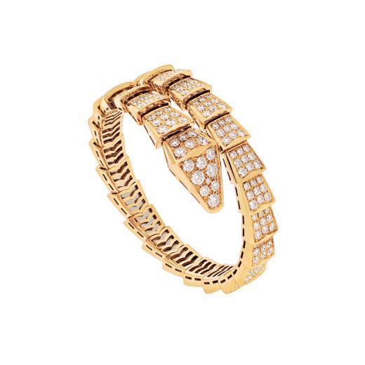 [Basjewels]SERPENTI BRACELET 8MM GOLD DIAMOND