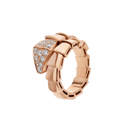 [Basjewels]SERPENTI RING PINK GOLD DIAMOND