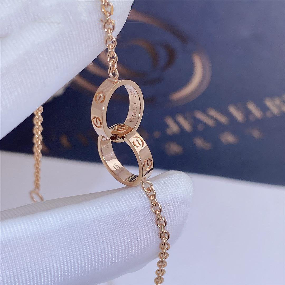 [Basjewels]LOVE BRACELET DOUBLE RING