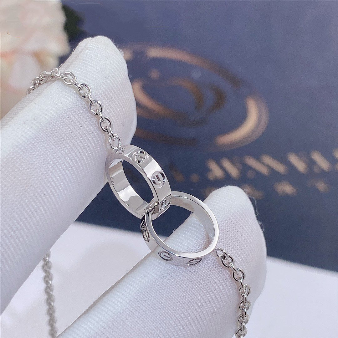 [Basjewels]LOVE BRACELET DOUBLE RING