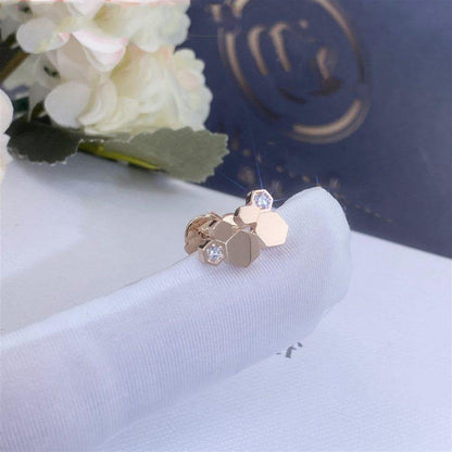 [Basjewels]BEE LOVE PINK GOLD DIAMOND EARRINGS