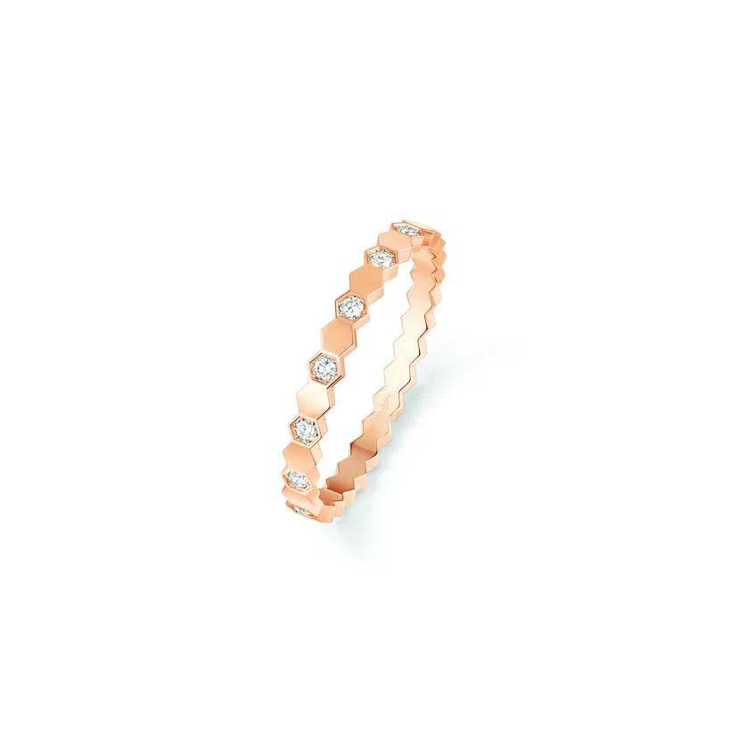 [Basjewels]BEE LOVE RING PINK GOLD DIAMOND