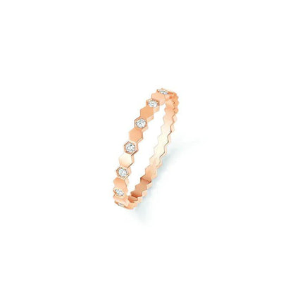 [Basjewels]BEE LOVE RING PINK GOLD DIAMOND