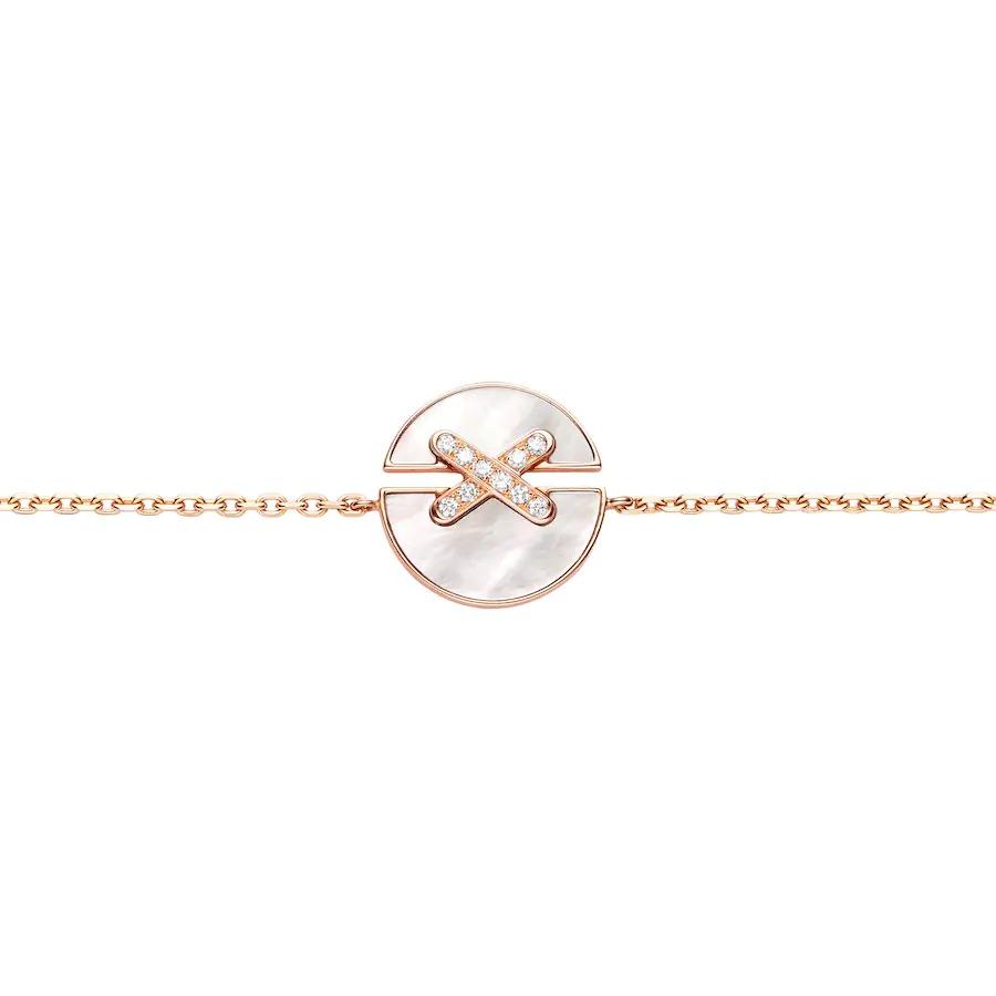 [Basjewels]JEUX DE BRACELET MOP PINK GOLD DIAMONDS