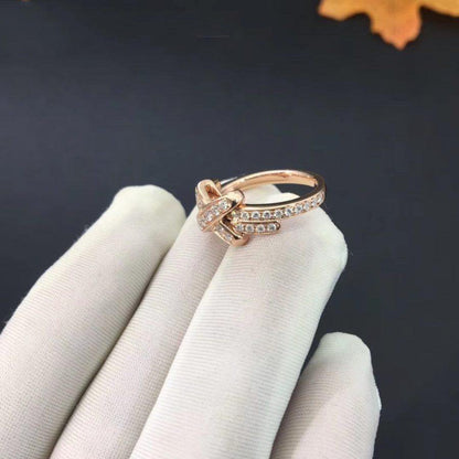 [Basjewels]JEUX DE RING PINK GOLD DIAMOND