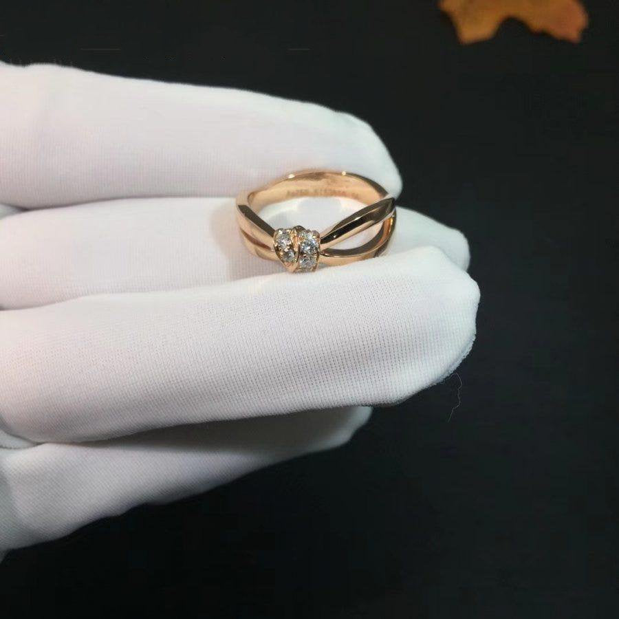[baslovejewels]LIENS RING PINK GOLD DIAMOND