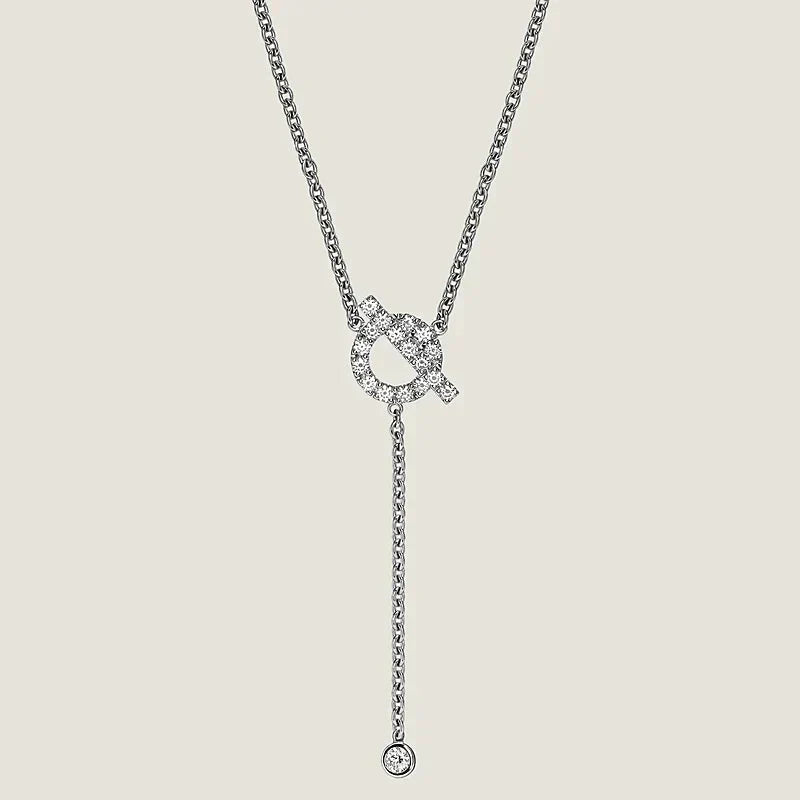 [Basjewels]FINESSE SILVER DIAMOND NECKLACE