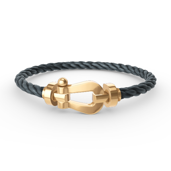 [Basjewels]FORCE LARGE HORSESHOE NO DIAMOND BRACELET GOLD