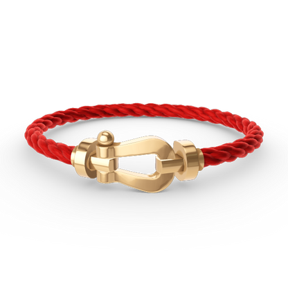 [Basjewels]FORCE LARGE HORSESHOE NO DIAMOND BRACELET GOLD