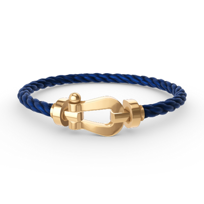 [Basjewels]FORCE LARGE HORSESHOE NO DIAMOND BRACELET GOLD