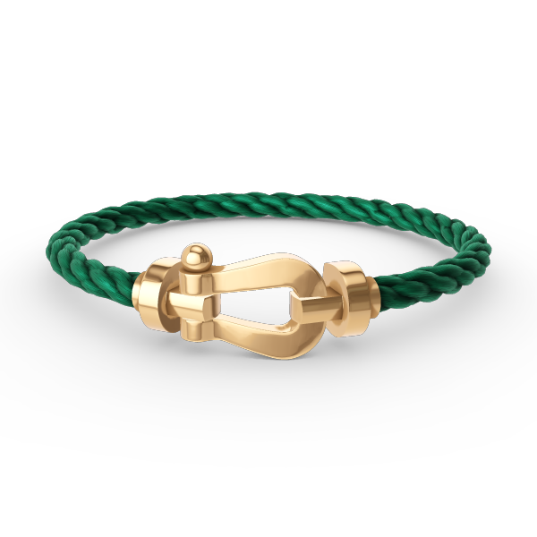 [Basjewels]FORCE LARGE HORSESHOE NO DIAMOND BRACELET GOLD