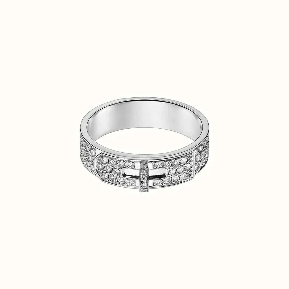 [Basjewels]KELLY SILVER DIAMOND RING