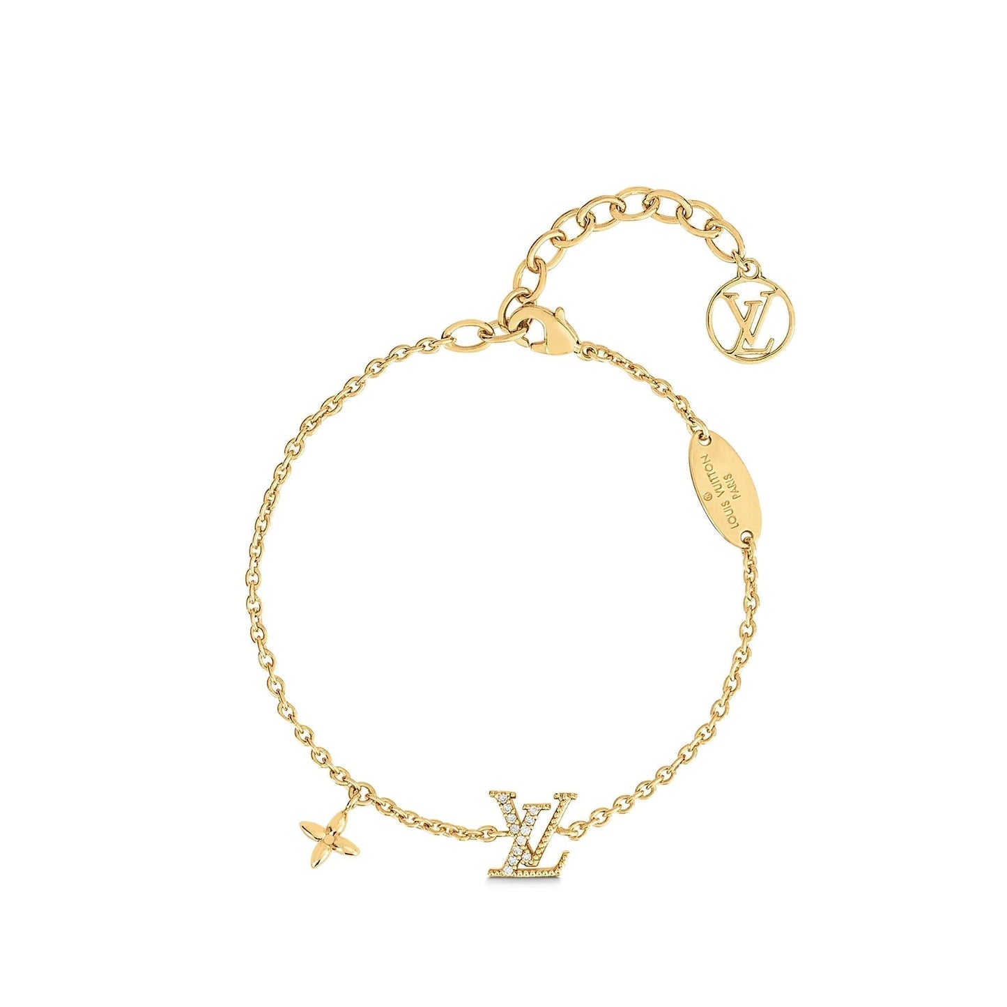 [Basjewels]LOGO STAR MOTIF GOLD BRACELET