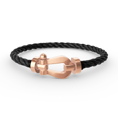 [Basjewels]FORCE LARGE HORSESHOE NO DIAMOND BRACELET ROSE GOLD