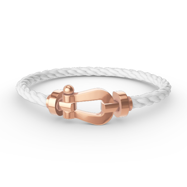 [Basjewels]FORCE LARGE HORSESHOE NO DIAMOND BRACELET ROSE GOLD