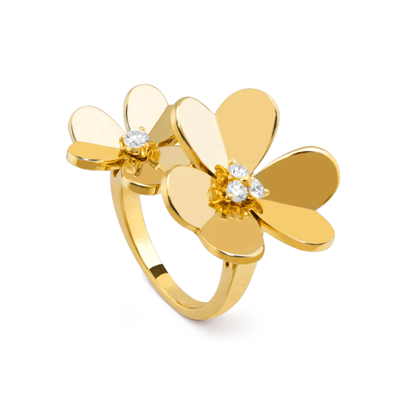 [Basjewels]CLOVER COMOS GOLD DIAMOND RING