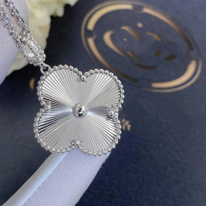 [Basjewels]CLOVER 25MM SILVER BIG CLOVER NECKLACE