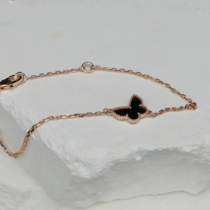 [Basjewels]BUTTERFLY ONYX  BUTTERFLY BRACELET