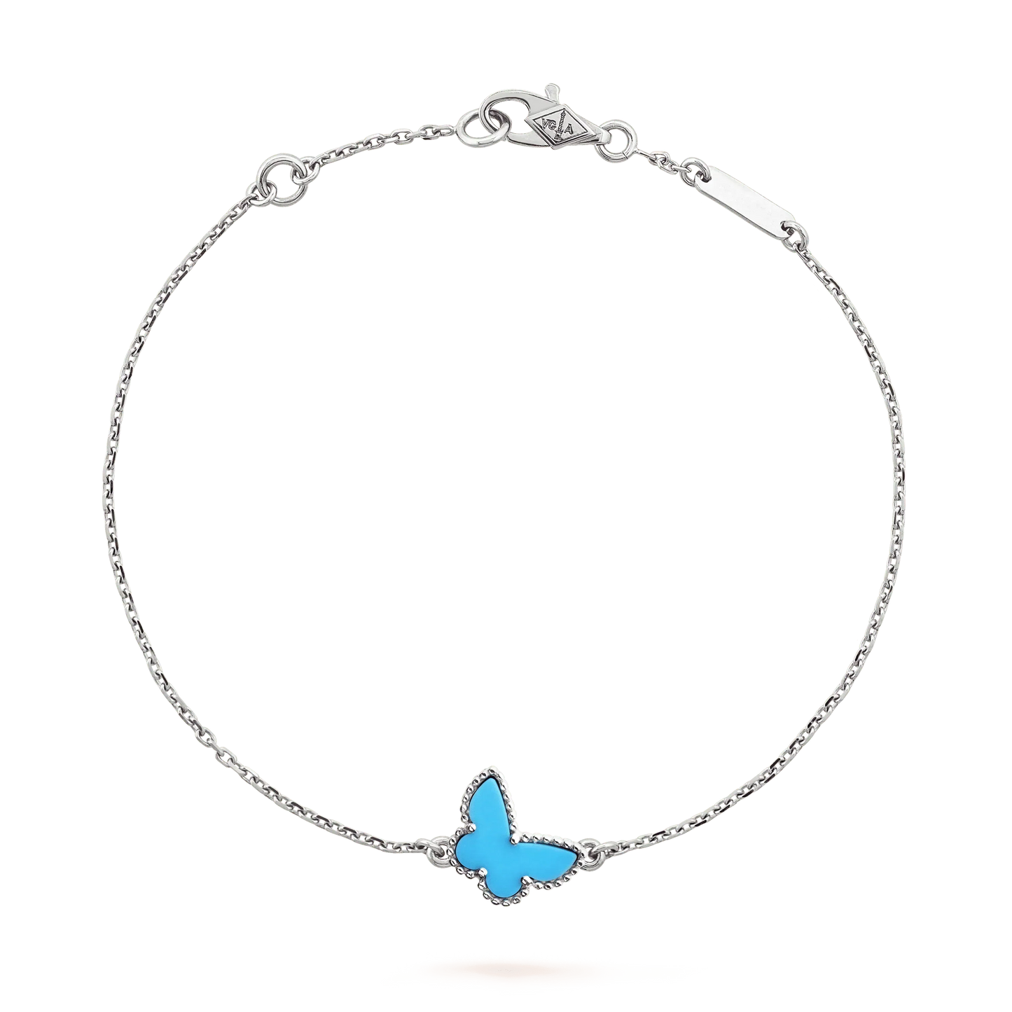 [Basjewels]BUTTERFLY TURQUOISE BUTTERFLY BRACELET SILVER