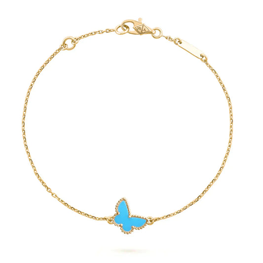 [Basjewels]BUTTERFLY TURQUOISE BUTTERFLY BRACELET