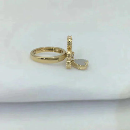 [Basjewels]SWEET CLOVER WHITE MOP RING