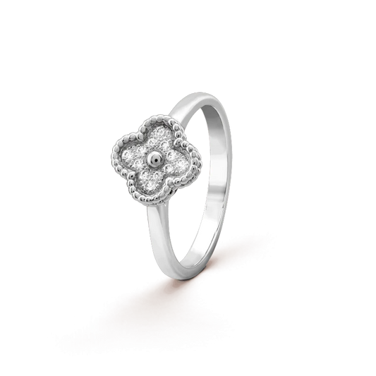 [Basjewels]CLOVER DIAMOND RING