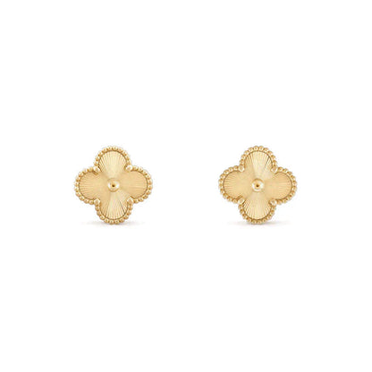 [Basjewels]CLOVER MEDIUM 1 MOTIFS LASER EARRINGS