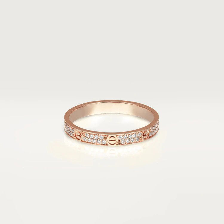 [Basjewels]LOVE RING 2.65MM DIAMOND