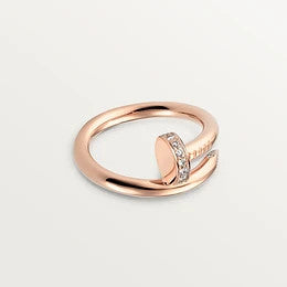 [Basjewels]JUSTE RING 2.65MM PINK GOLD DIAMOND