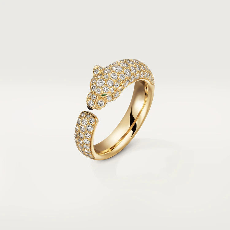 [Basjewels]PANTHERE PINK GOLD DIAMOND RING